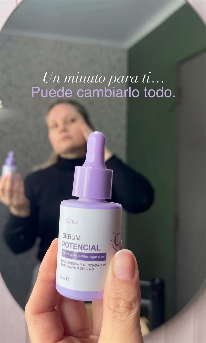 Sérum Facial Malvinoir Potencial con Ácido Hialurónico y extracto de orujo de uva